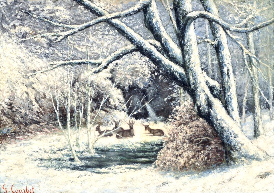 Courbet - Snow Landscape, P.1959-0057