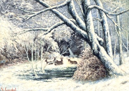 Courbet - Snow Landscape, P.1959-0057