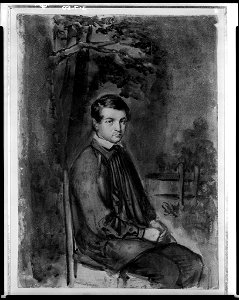 Courbet - Seated Young Man Wearing a Smock, 1943.346