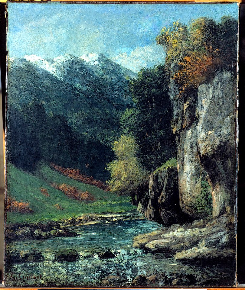 Courbet - Landscape, ca. 1874-1877