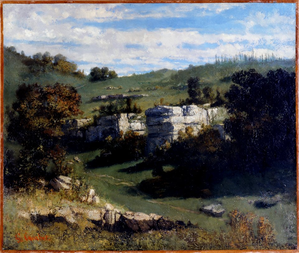 Courbet - Paysage du Jura - St-Gallen