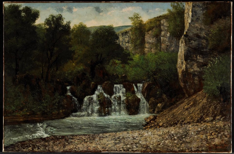 Courbet - The Waterfalls, c. 1872, 4638