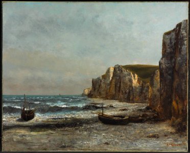 Courbet - The Cliffs at Étretat, 1866, 4838