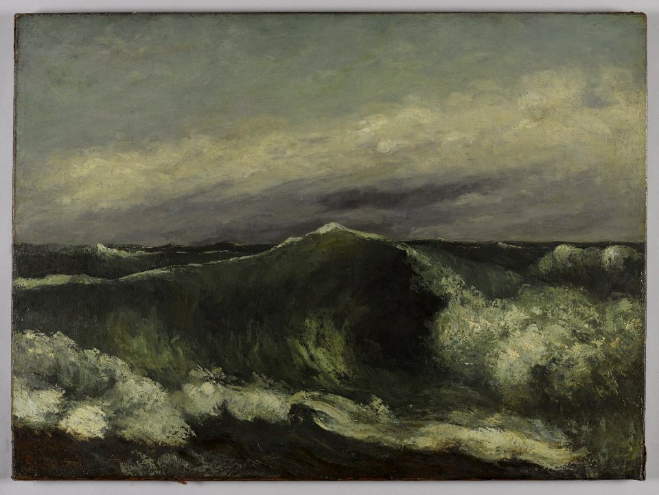 Courbet - The Wave (La Vague), ca. 1869, 41.1256