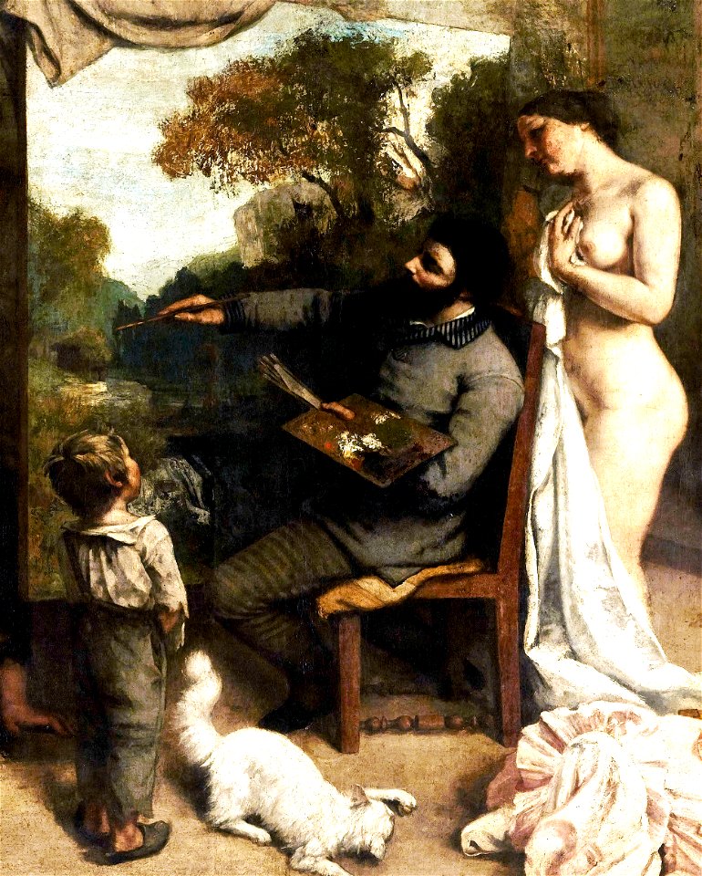 Courbet LAtelier du peintre (detail 2b)