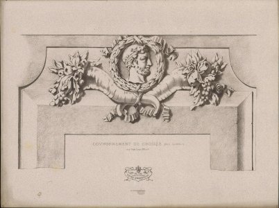 Couronnement de croisée, Style Louis XIII, objectnr A 59269