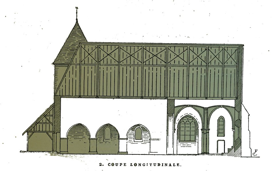 Coursan coupe église Fichot 00147