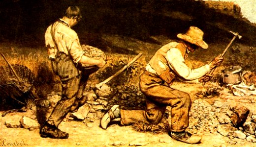 Gustave Courbet cortadores de pedras (II)