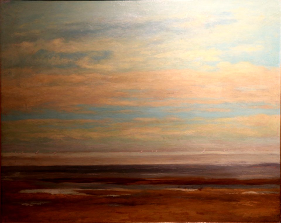 Courbet -mer calme à Palavas