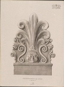Couronnement de Stèle, Style Grec, objectnr A 59196