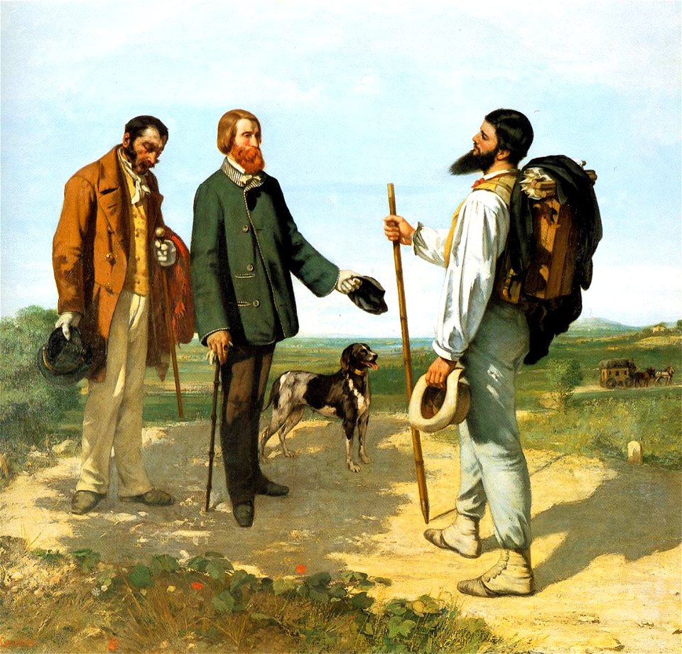 Gustave Courbet - The Meeting or Bonjour Monsieur Courbet - WGA05463