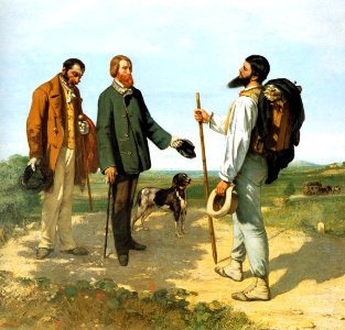 Gustave Courbet - The Meeting or Bonjour Monsieur Courbet - WGA05463