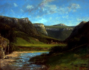 Landscape in the Jura by Gustave Courbet, California Palace of the Legion of Honor. Free illustration for personal and commercial use.