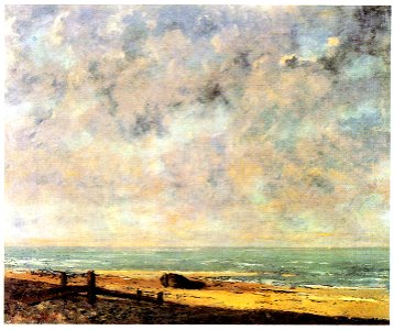 Courbet mer. Free illustration for personal and commercial use.