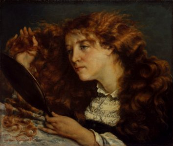 Gustave Courbet - Jo, la belle Irlandaise (MET-Museum). Free illustration for personal and commercial use.