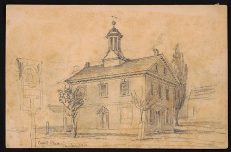 Court house, Sunbury 1851 LCCN2016645597