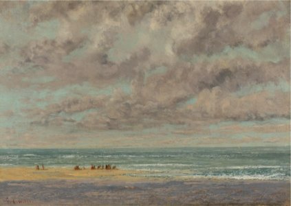 Gustave Courbet - Marine, les Équilleurs. Free illustration for personal and commercial use.