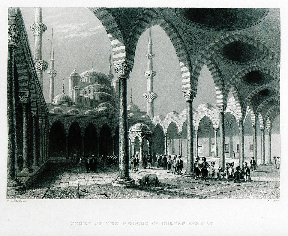 Court of the mosque of Sultan Achmet - Pardoe Julia - 1838