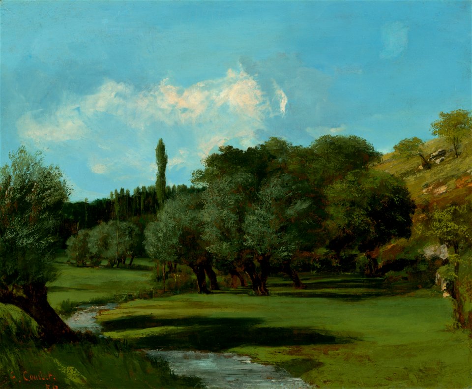 Gustave Courbet - La Bretonnerie in the Department of Indre - National Gallery of Art Washington