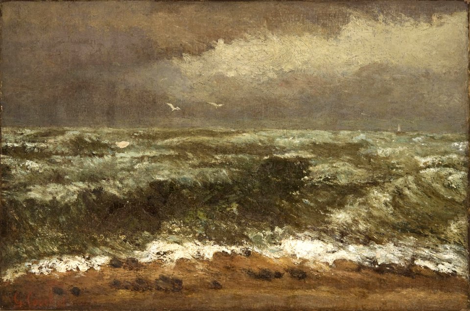 Gustave Courbet - Vagues (c.1870)