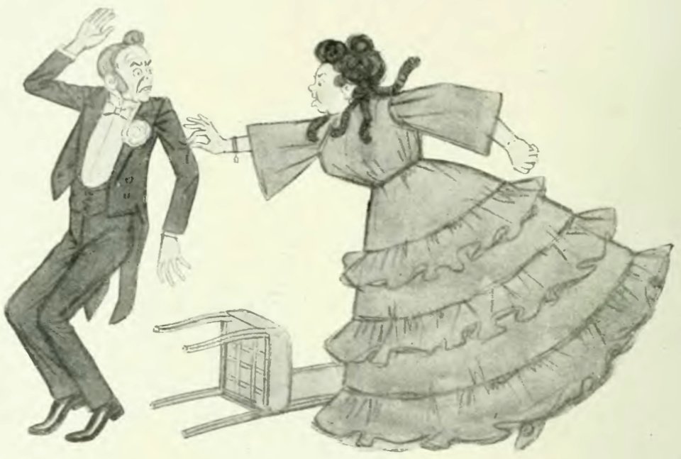 Courteline - Bourbouroche. L'article 330. Lidoire. Les balances. Gros chagrins. Les Boulingrin. La conversion d'Alceste - 1893 (page 90 crop)