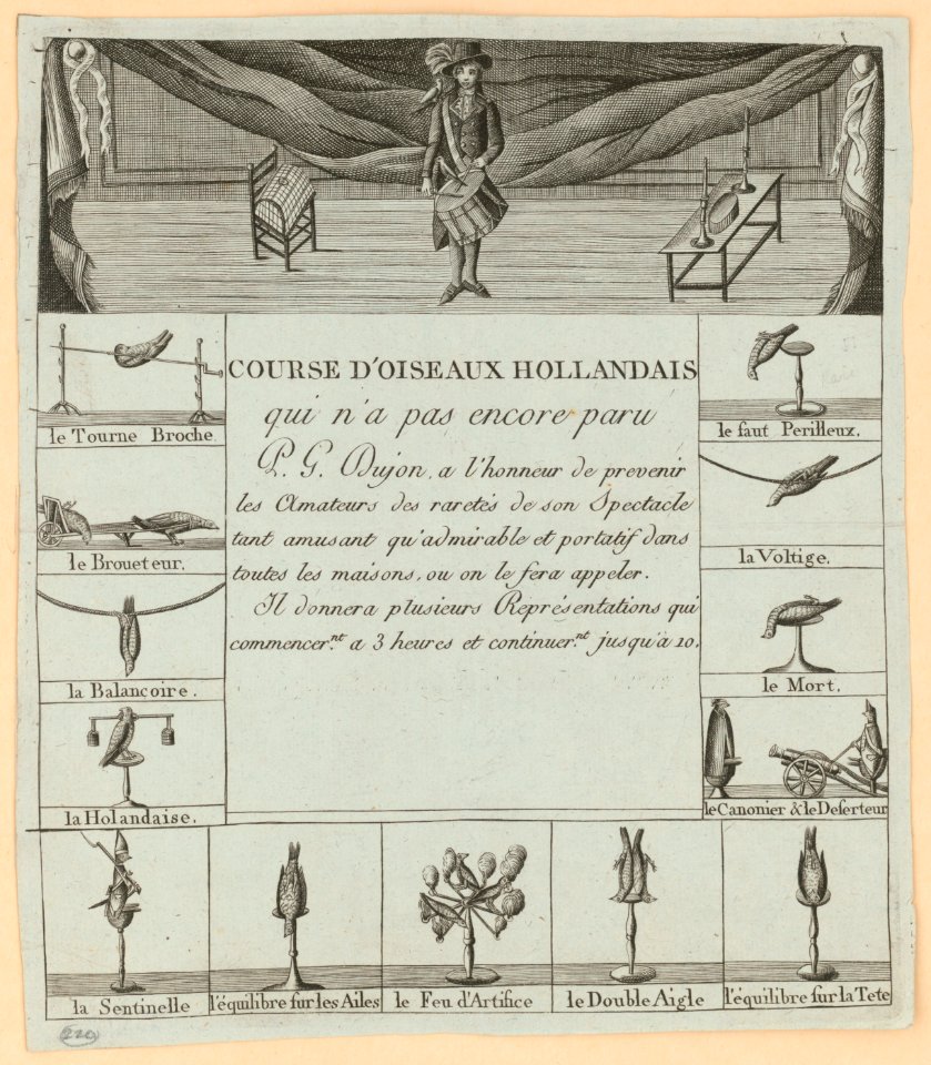 Course d'oiseaux hollandais qui n'a pas encore paru P.G. Dujon ... LCCN2012645532