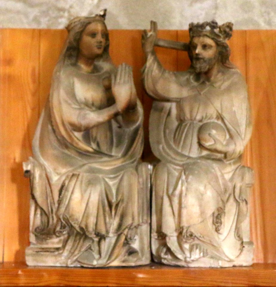 Couronnement de la vierge-albatre;petit Palais
