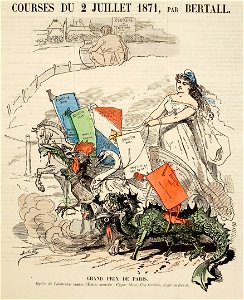 Courses du 2 juillet 1871, par Bertall