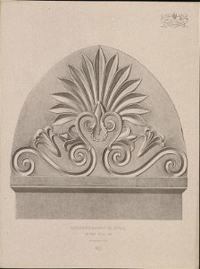 Couronnement de stèle, Style Grec, objectnr A 59185