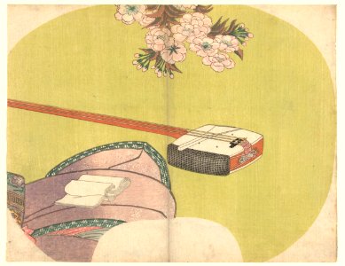 Courtisane en shamisen-Rijksmuseum RP-P-2008-252B