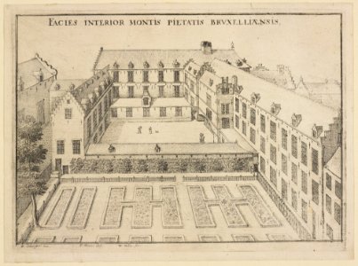 Courtyard of Mons pietatis Brussels (Hollar)