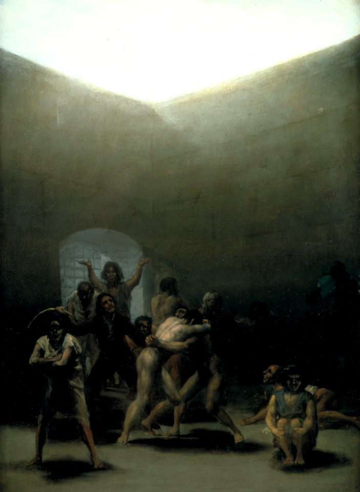 Courtyard with Lunatics by Goya 1794