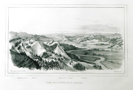 Cours de l'Alphée vu de Phryxus - Stackelberg Otto Magnus Baron De - 1830