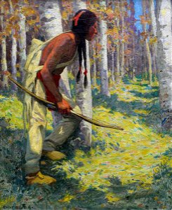 Eanger Irving Couse - Indian Hunter (c. 1925)