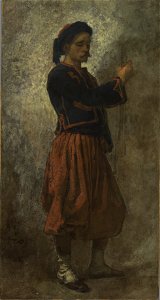 Thomas Couture - A Zouave - 1988.39.1 - Yale University Art Gallery (cropped)