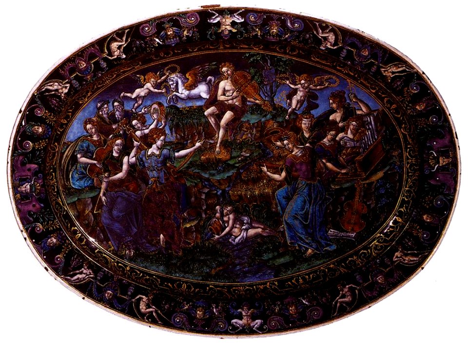 Courtois, Martial - Apollo and the Muses - 16th century