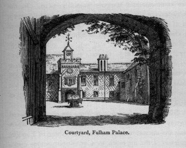 Courtyard, Fulham Palace - Walks in London, Augustus Hare, 1878