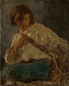 Thomas Couture - Portrait Study of the german Painter Anselm Feyerbach - NG.M.00718 - National Museum of Art, Architecture and Design