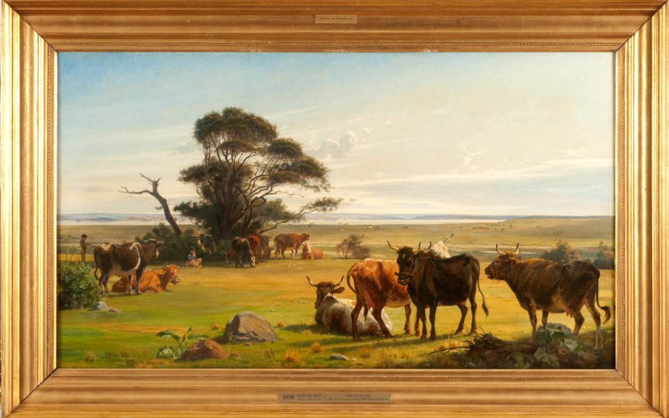 Cows in a Meadow (Carl Otto Haslund) - Nationalmuseum - 20993