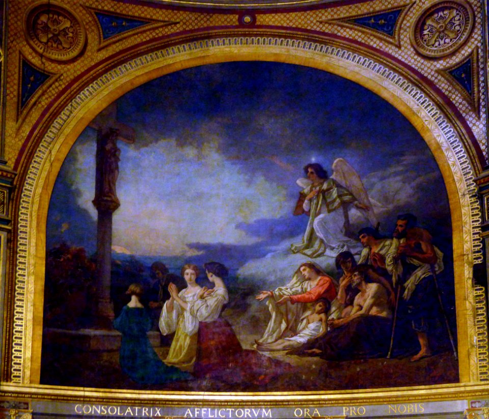 P1260868 Paris Ier St-Eustache chapelle vierge fresque rwk