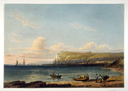 David Cox (I) - View of Fécamp, France