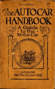 Cover (Autocar Handbook, Ninth edition)