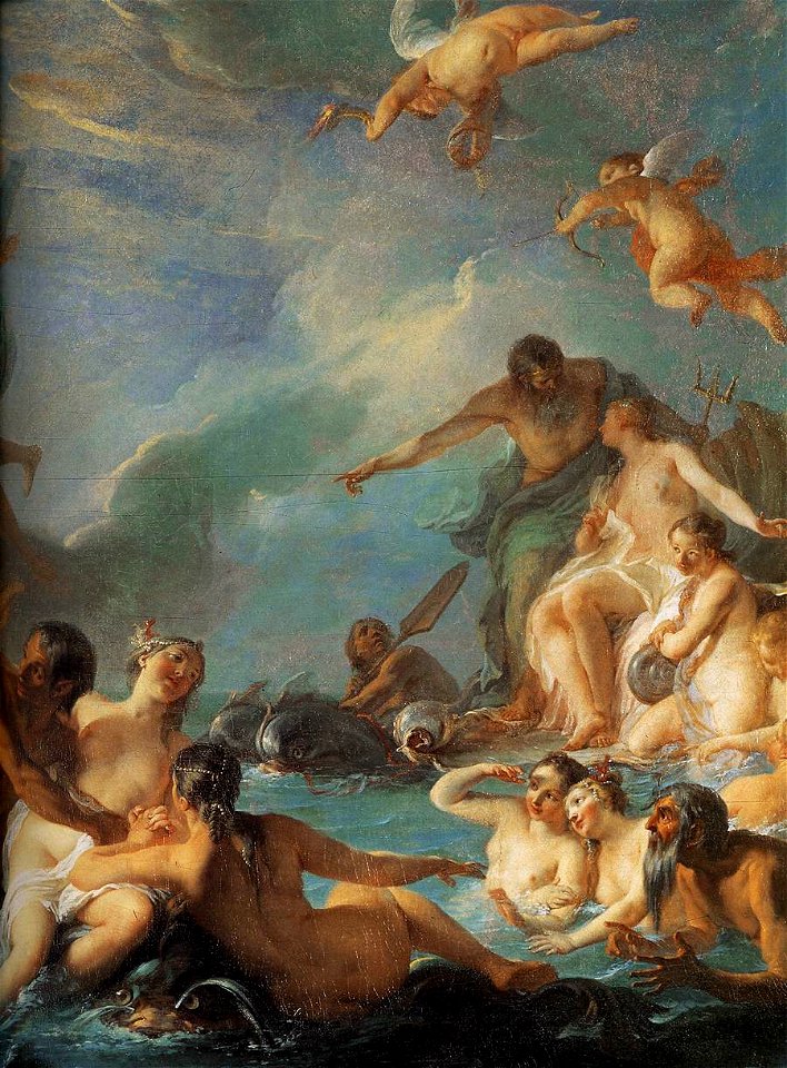 Noël-Nicolas Coypel - The Rape of Europa (detail) - WGA05596