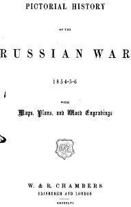 Cover 2. George Dodd. Pictorial history of the Russian war 1854-5-6. Free illustration for personal and commercial use.