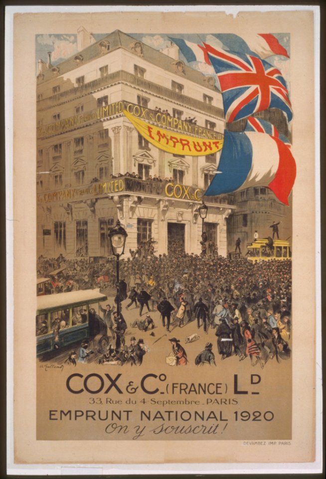Cox & Co. - (France) Ld. . . . Emprunt national 1920 . . . On y souscrit LCCN99613503