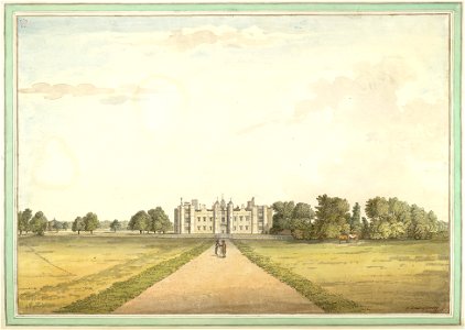 Cowdray by Samuel Hieronymus Grimm 1782. Free illustration for personal and commercial use.