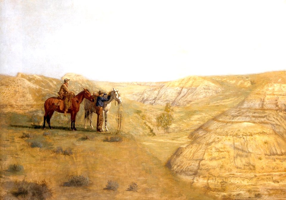 Cowboys in the bad lands thomas eakins