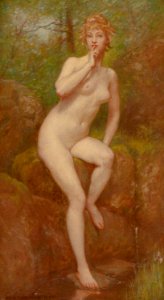 Kenyon Cox - The Stream's Secret (1893)