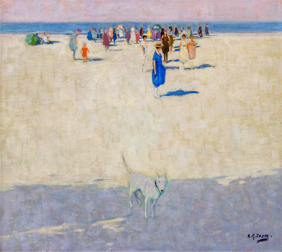 A Day at the Beach by Allen Gilbert Cram