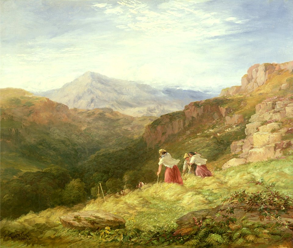 David Cox (I) - Haymaking on Snowdon (1847)